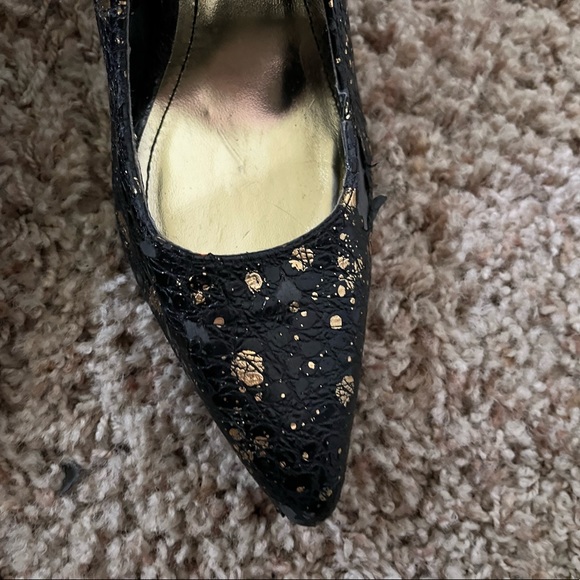 Dollhouse Y2K gold and black speckled heels - Picture 5 of 8